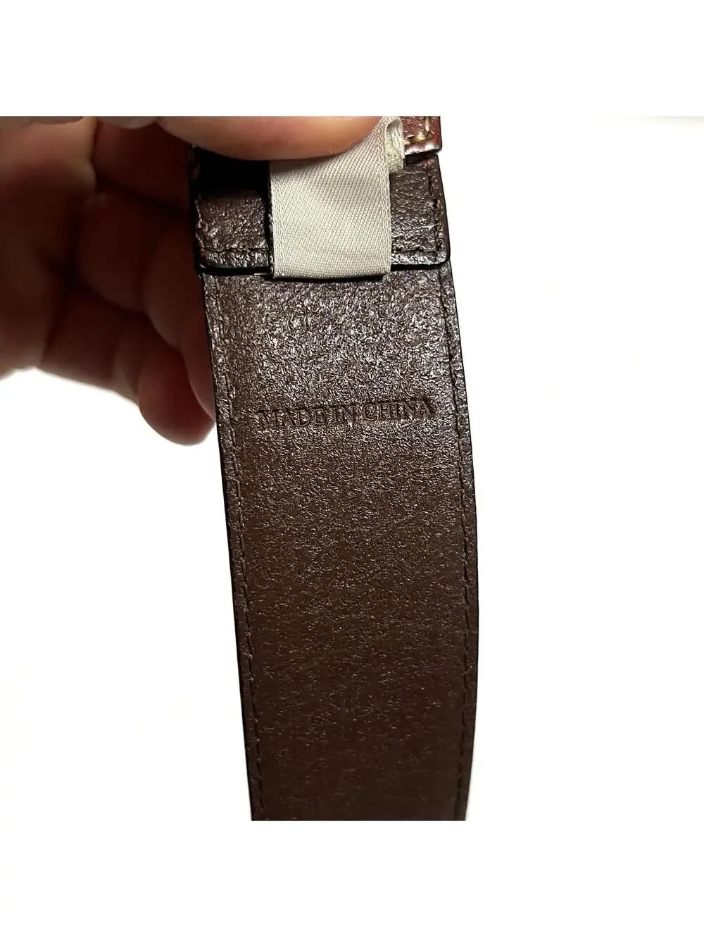 Fossil Original Genuine Leather Belt MB3507201 Brown Men’s Sz 44 Silver Buckle